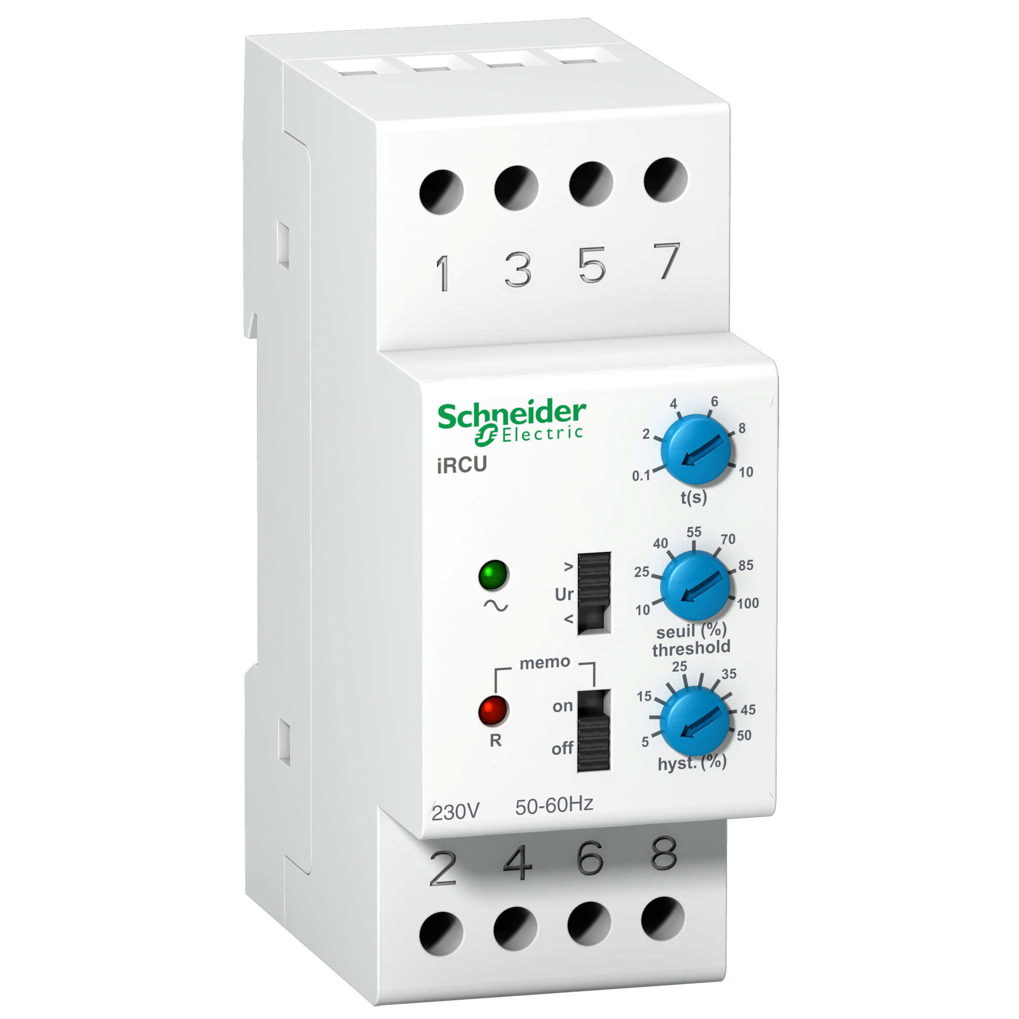 Реле контролю напруги однофазне Schneider Electric iRCU 8А 230 В (A9E21182)