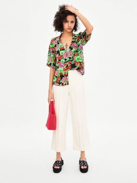 Блуза оверсайз ZARA 10004 L Черный (30)