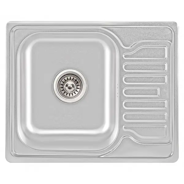 Мойка кухонная Wezer 5848 08 Satin с сифоном 580x480x180 мм (1034812)