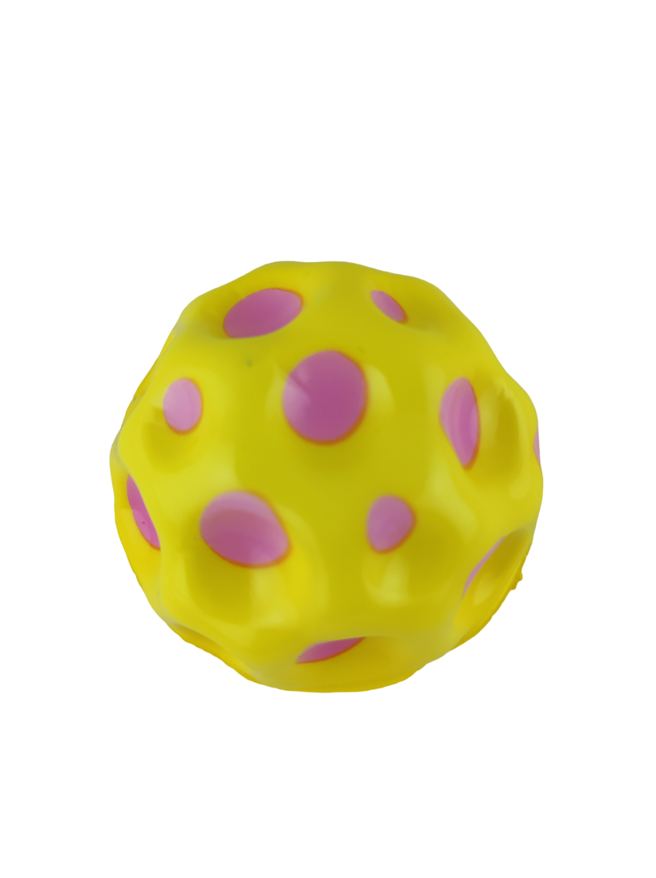 Мяч прыгун Sky Ball Gravity Ball 6 см Желтый с розовым (000077)