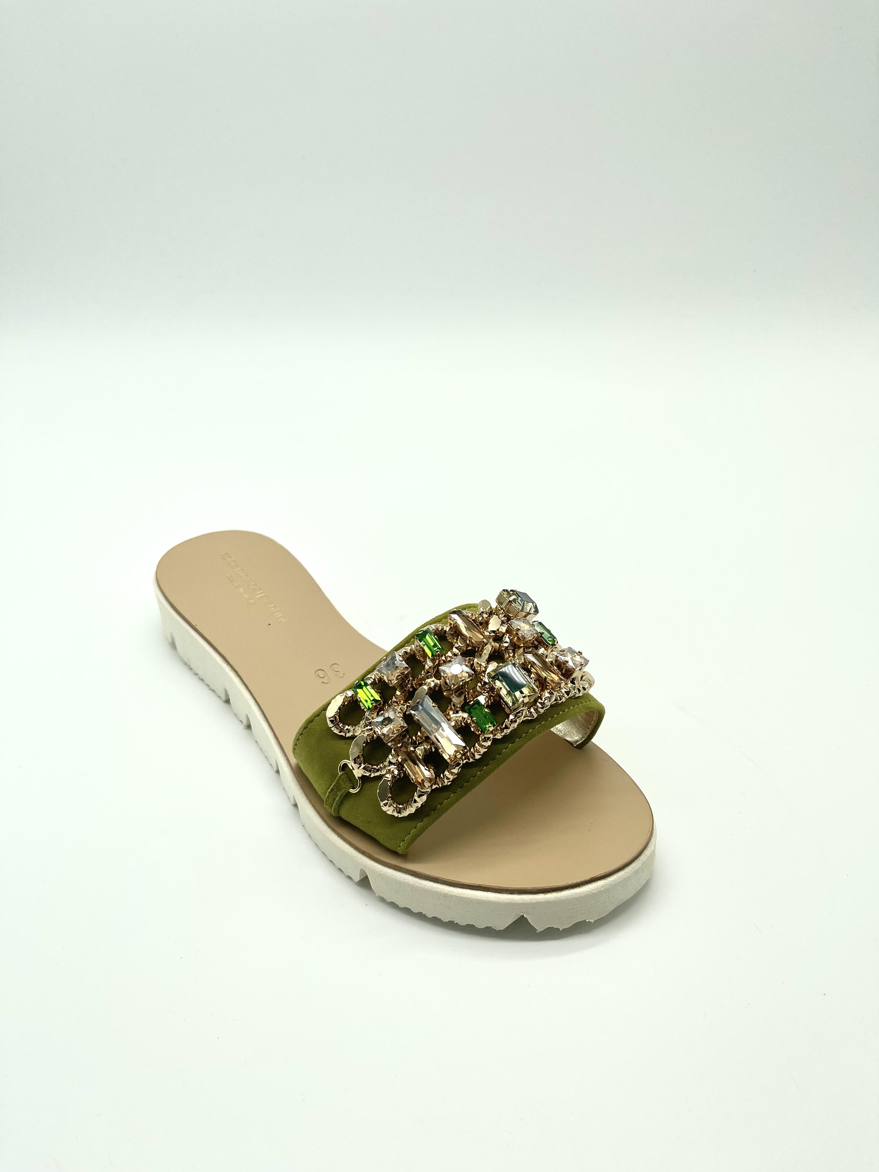 Шлепанцы R.Serpentini 100 р. 36 Зеленый Шлепанцы R.Serpentini 100 р. 36 Зеленый