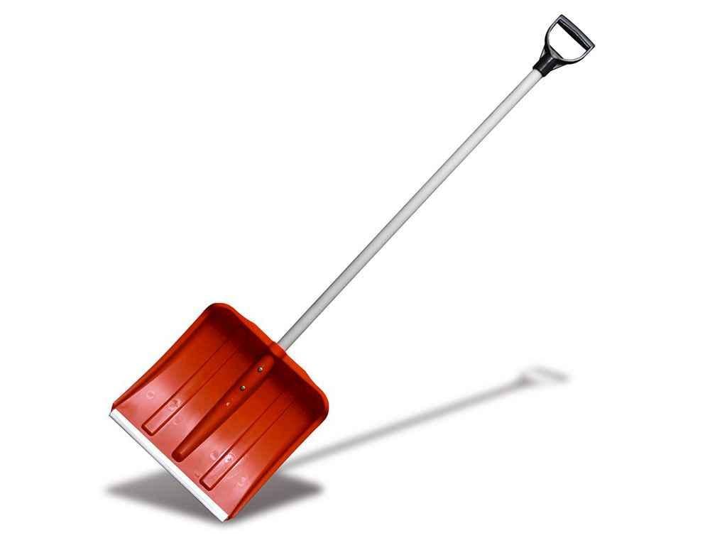 Лопата снегоуборочная Лемира тротуарная с пластиковым черенком 380х370 мм (574110)