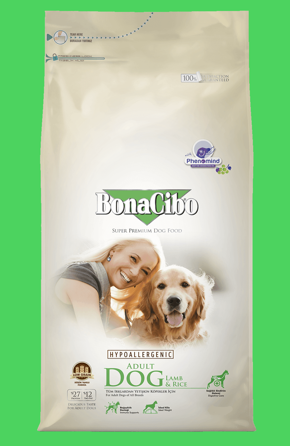 Корм сухий для собак BonaCibo Dog Lamb & Rice 4 кг (BC406168)