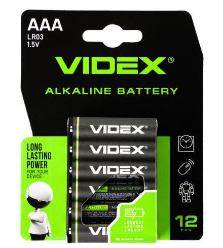 Батарейка ААА/LR3 Videx 12 шт. (614538)