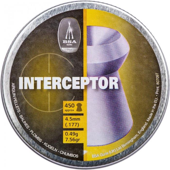 Кулі BSA для пневматики 0,49 г 4,5 мм 450 шт. (120911) - фото 2