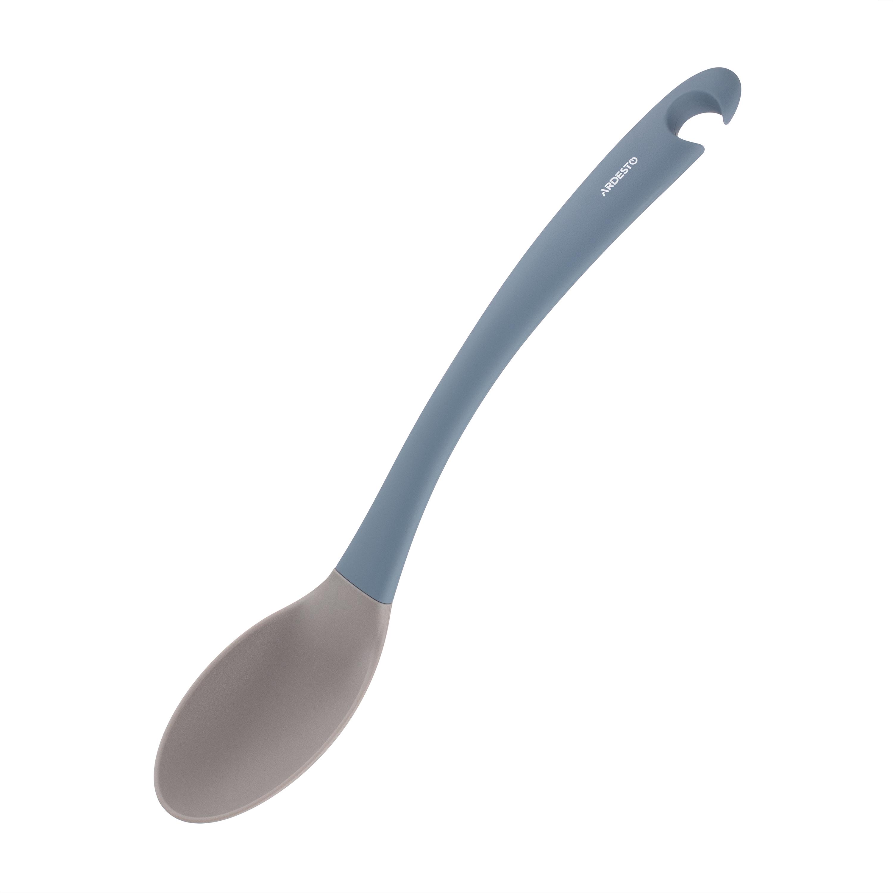 Ложка кухонная Ardesto Gemini нейлон/пластик 34, 2 см Синий/Серый (AR2181B)