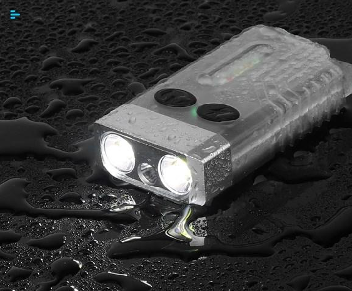 Фонарь-брелок Boruit V10 EDC аккумуляторный светодиодный 1000lm Type C IPX6 Прозрачный (BORUIT-V10WHITE) - фото 5 Фонарь-брелок Boruit V10 EDC аккумуляторный светодиодный 1000lm Type C IPX6 Прозрачный (BORUIT-V10WHITE) - фото 5