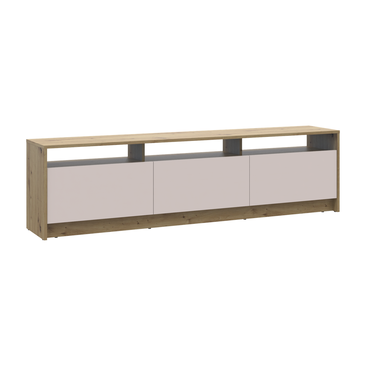 Тумба ТВ Doros U3 ДСП 180х33х43 см Дуб Артізан/Кашемір (41516203) - фото 3 Тумба ТВ Doros U3 ДСП 180х33х43 см Дуб Артізан/Кашемір (41516203) - фото 3