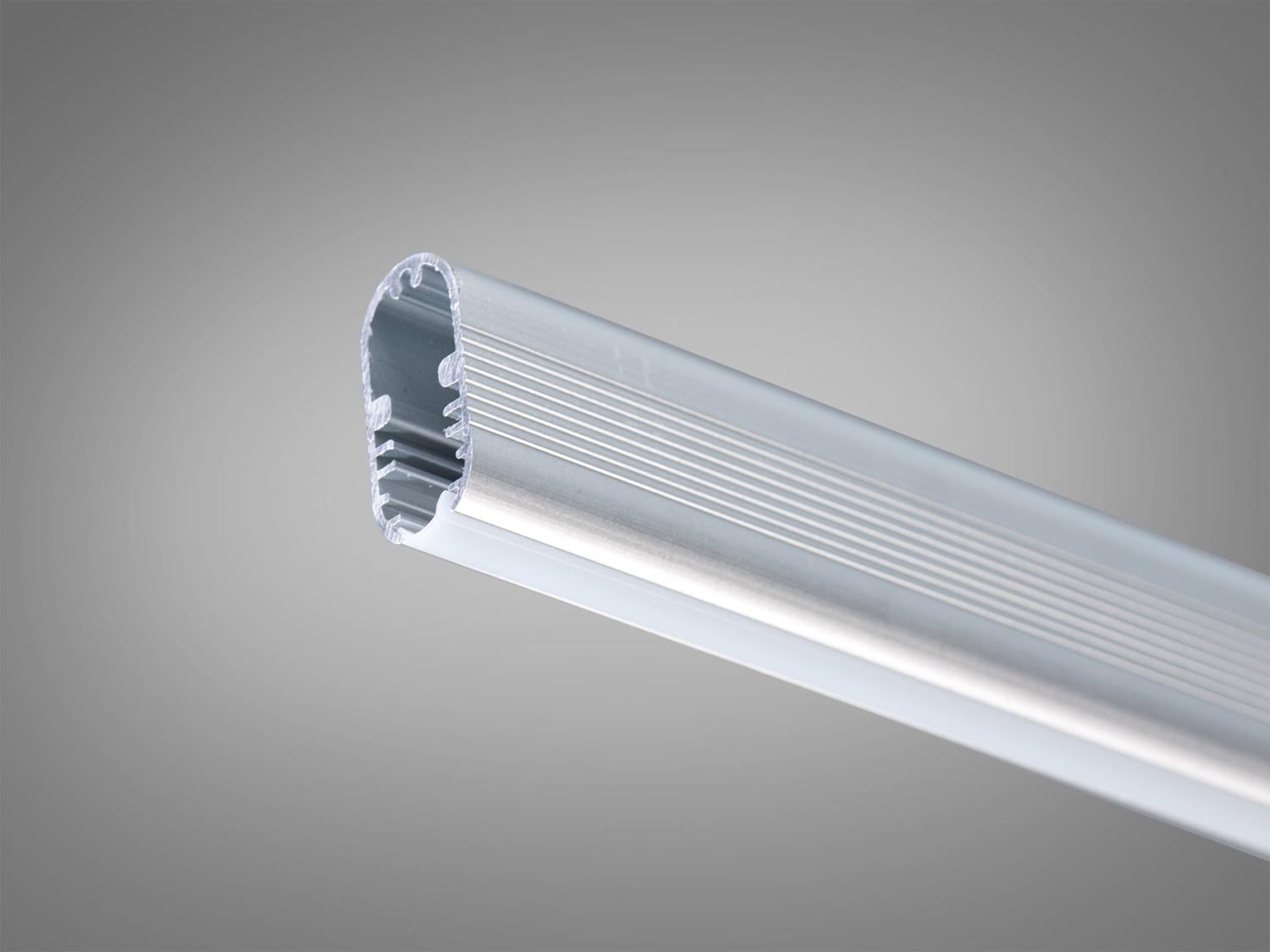 Профиль-гардеробная штанга для ленты с матовым рассеивателем (PL-630A-2M)