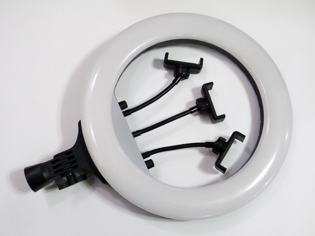 Кільцева лампа RIAS RL-14 LED на 3 тримачі з пультом ДУ і чохлом 36 см (4_00544) - фото 3