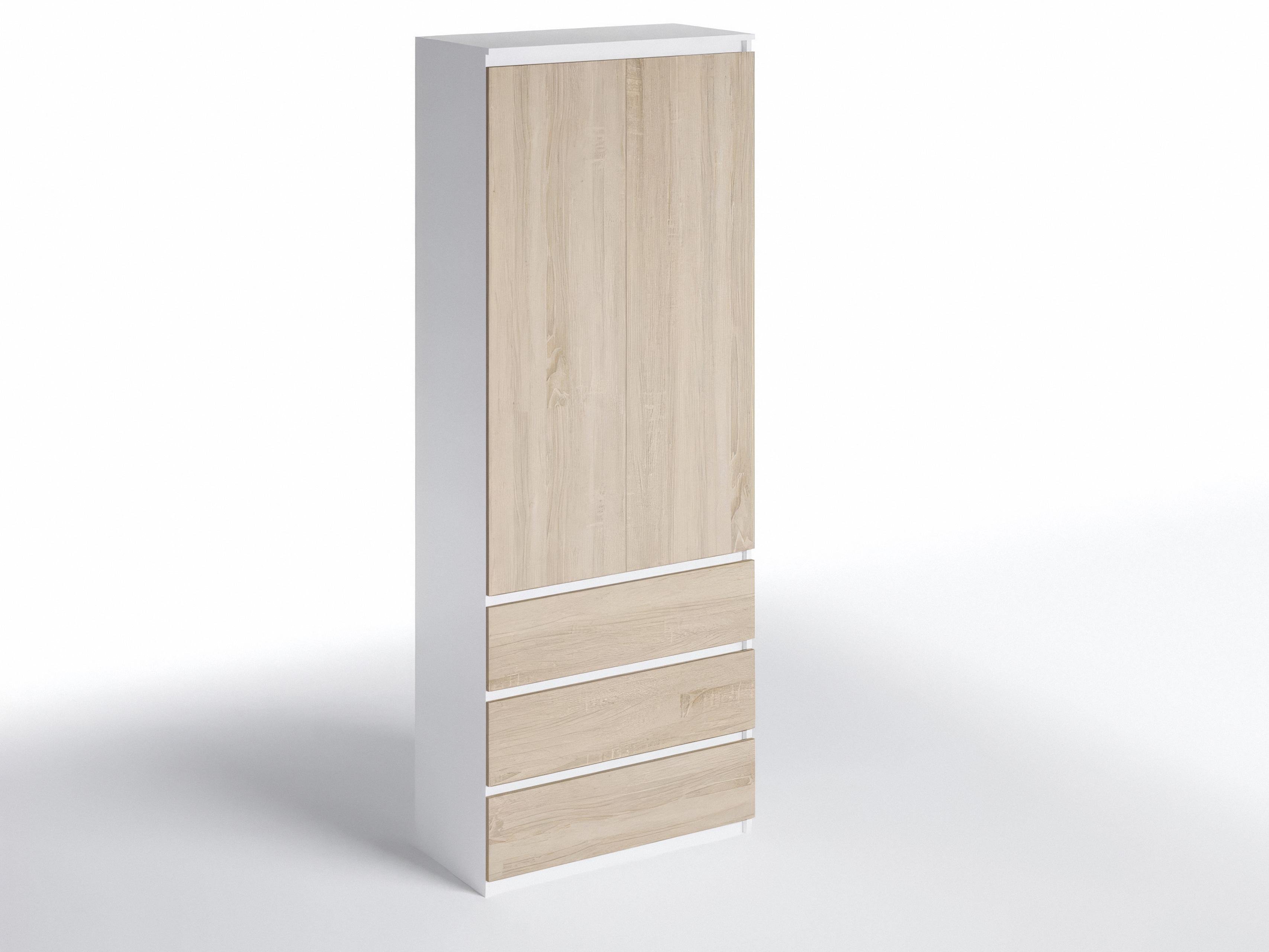 Шкаф с полками и ящиками T-210 803х502х2117 мм Белый/Дуб сонома - фото 3 Шкаф с полками и ящиками T-210 803х502х2117 мм Белый/Дуб сонома - фото 3