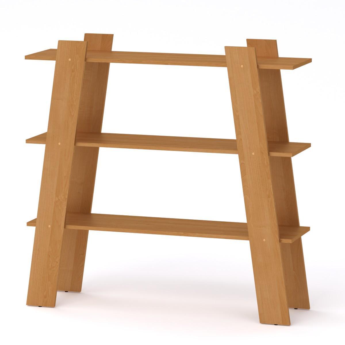 Стеллаж МеблиКо П-28 120х33х117 см Ольха (k-1736-5)