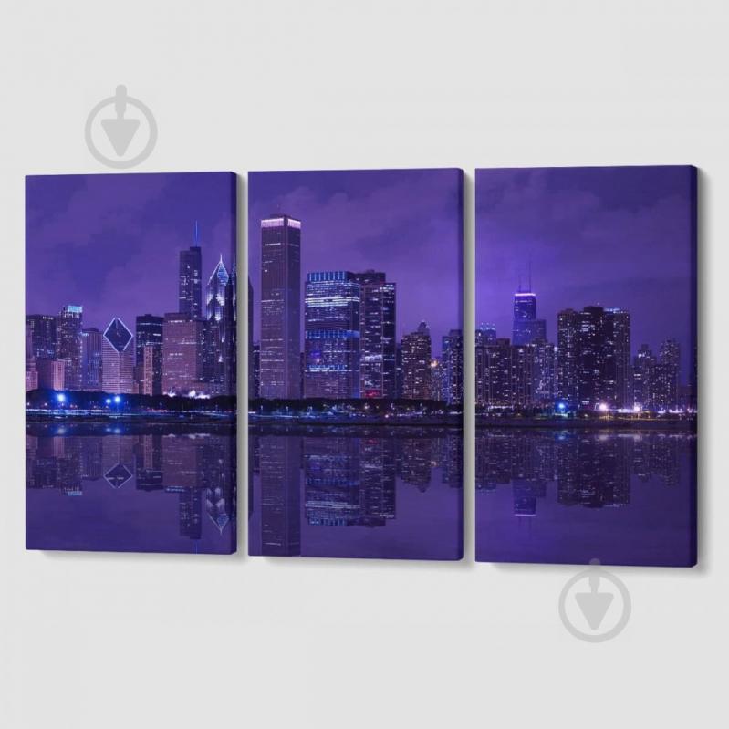 Модульная картина из трех частей Полночь Malevich Store 126x80 см (MK311612)