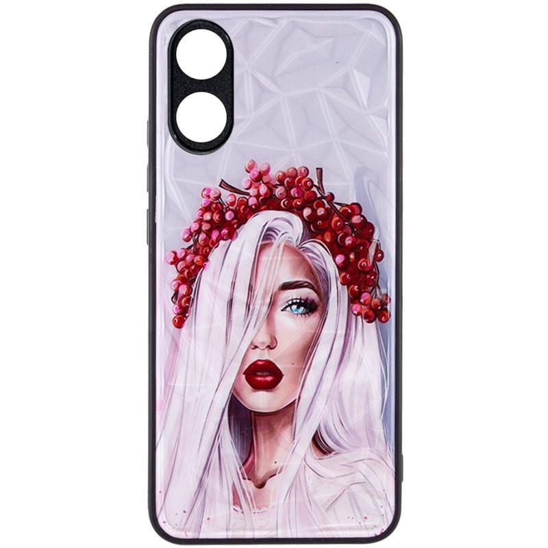 Противоударный TPU+PC чехол Prisma Ladies для Oppo A38 / A18 Ukrainian Girl