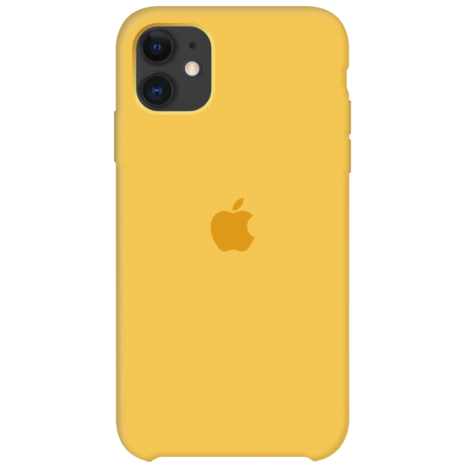 Силиконовый чехол накладка Apple Silicone Case for iPhone 11, Yellow (HC) (A)