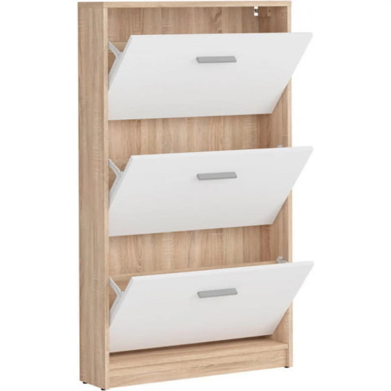 Тумба для обуви Гербор Непо SFB3K 120х18х70 см Дуб сонома/Нимфея альба (19452824)