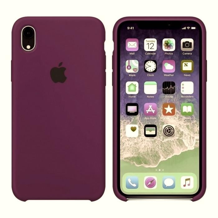 Чехол-накладка Apple Silicone Case for iPhone Xr, Marsala (HC) (A)