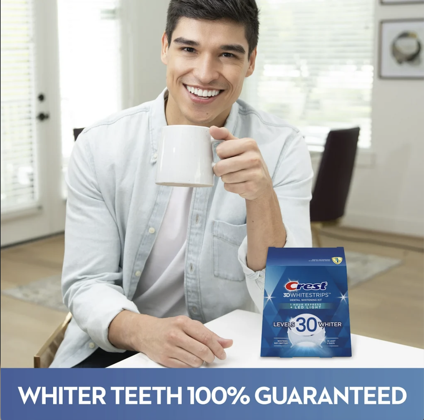 Смужки відбілюючі Crest 3D Whitestrips 1 Hour Express Professional 19 пар cмужок (0005) - фото 7