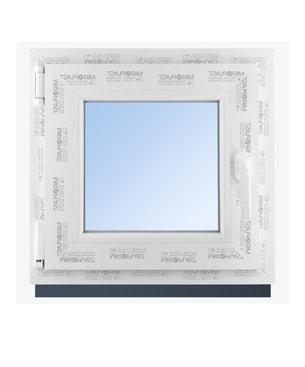 Окно металлопластиковое поворотно-откидное WDS Miroplast с двухкамерным стеклопакетом 650х650 мм (4-8-4-12-4)