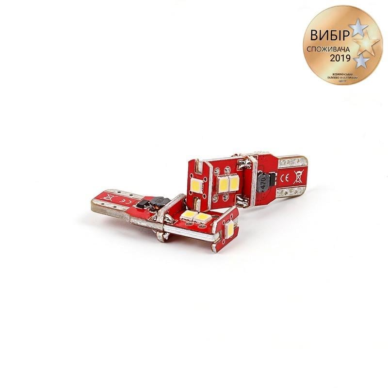 Автолампа світлодіодна Carlamp Canbus з обманкою T10 200 lm 6000К 10-14В (3GS5-T10-W) - фото 3 Автолампа світлодіодна Carlamp Canbus з обманкою T10 200 lm 6000К 10-14В (3GS5-T10-W) - фото 3