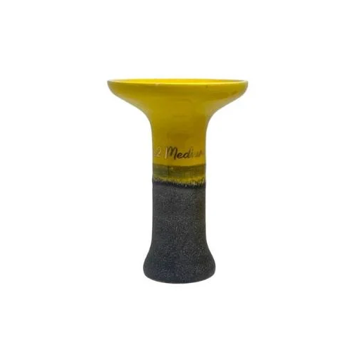 Чаша для кальяна 2x2 Hookah Graphit Phunnel в глазури M Желтый (482002398)