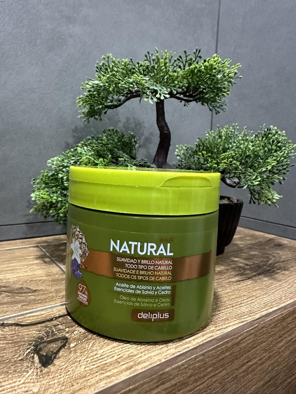 Маска натуральна для всіх типів волосся Deliplus Natural mask 400 мл