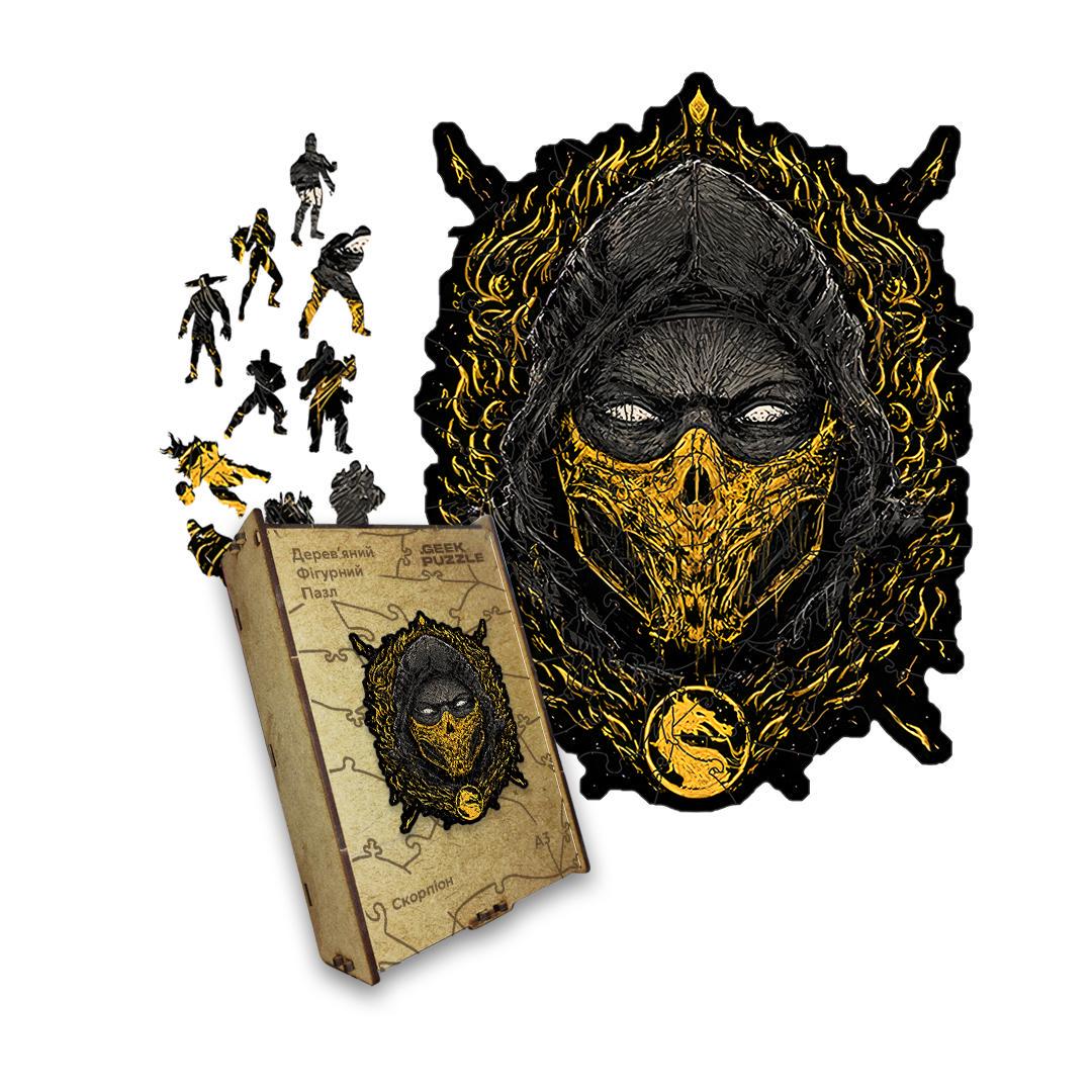 Пазл дерев'яний Мортал Комбат Скорпіон А1 дерев’яна коробка 500+ ел. (puzzlean-1725-DER-А1) Пазл дерев'яний Мортал Комбат Скорпіон А1 дерев’яна коробка 500+ ел. (puzzlean-1725-DER-А1)