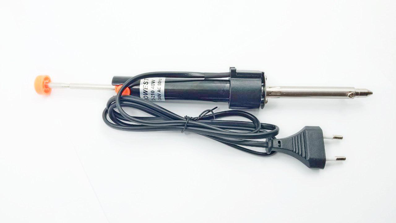 Паяльник з олововідсмоктувачем ZD-210 40W (26514)