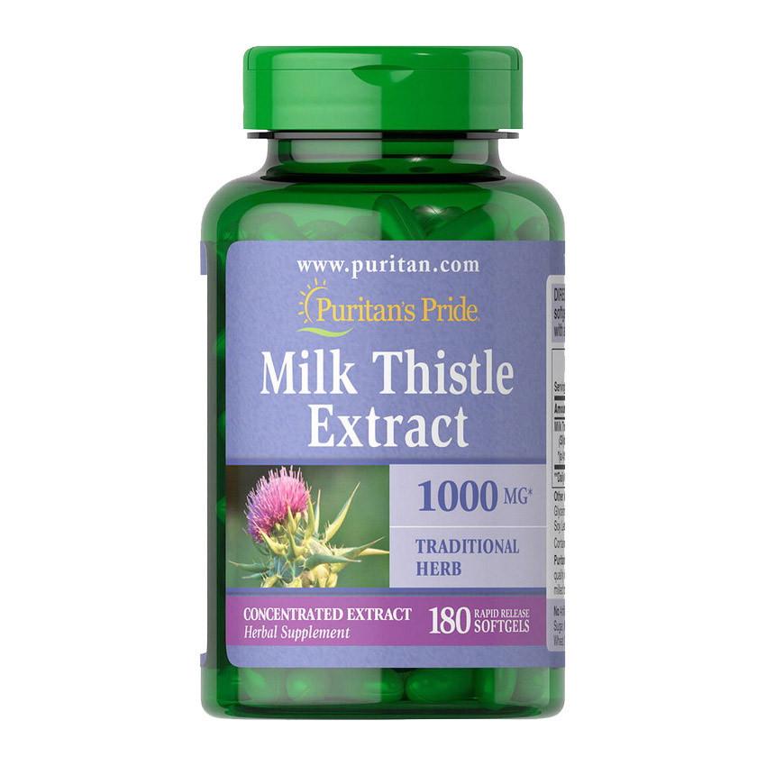 Екстракт розторопші Puritan's Pride Milk Thistle Extract 1000 мг 180 капс. (09274-01)