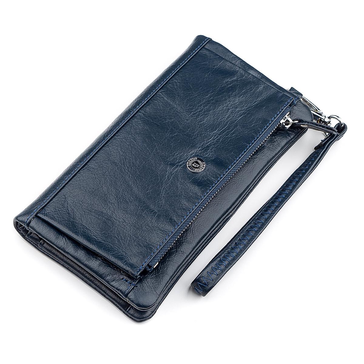 Кошелек женский Boston 18468 кожа Синий (23566)