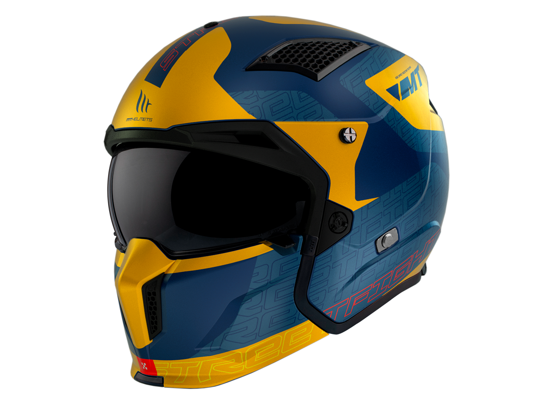 Мотошлем MT HELMETS Streetfighter SV S Totem C3 ECE2206 L Matt Yellow (26613) - фото 6