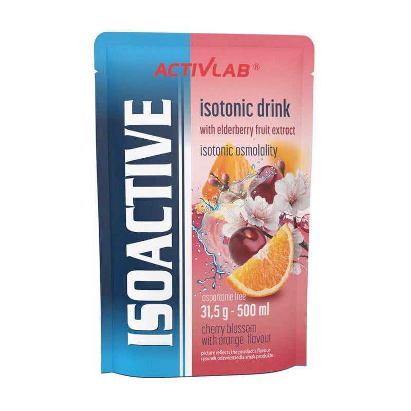 Изотоник с электролитами в саше ACTIVLAB Isoactive Isotonic Drink 31,5 г Цвет вишни с апельсином