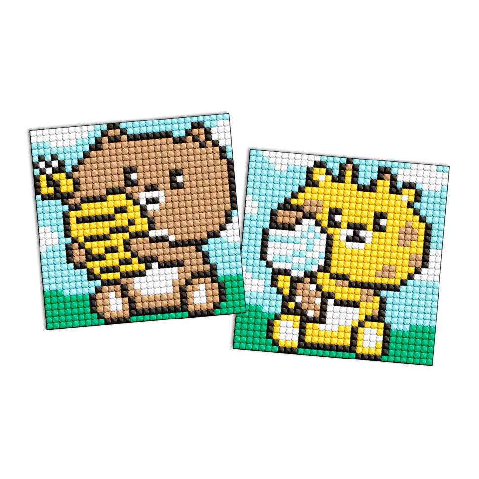 Алмазная мозаїка см аколики AMS1052 на самоклеючій основі 9x9 см