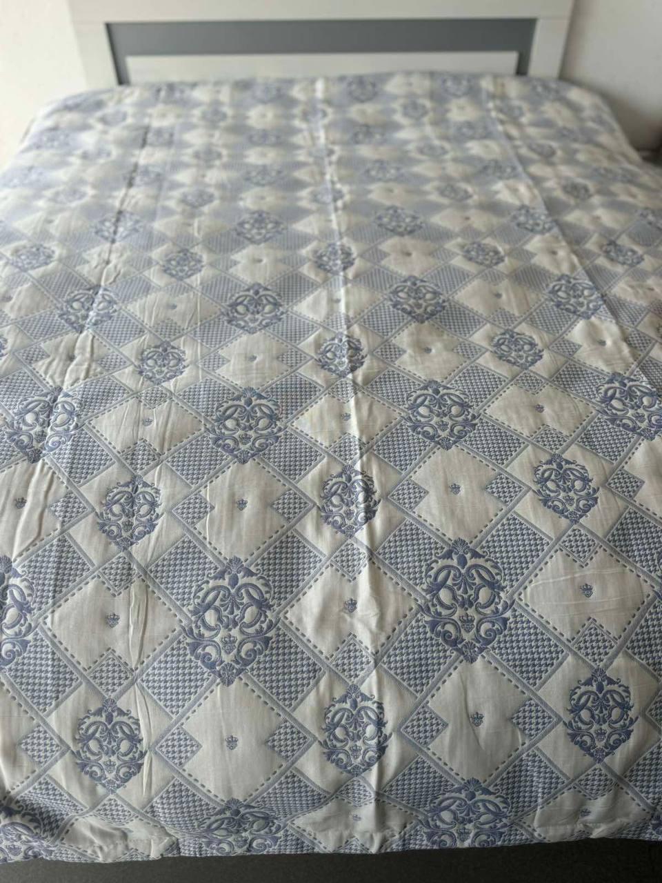 Покривало для дому гіпоалергенне євро 200х230 см Блакитний (П4К-al-lyon25-001) - фото 2 Покривало для дому гіпоалергенне євро 200х230 см Блакитний (П4К-al-lyon25-001) - фото 2