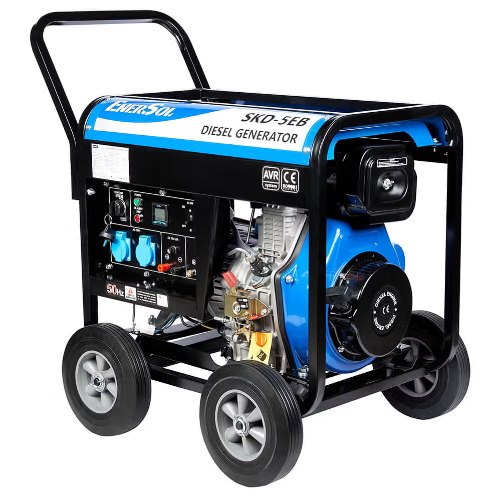 Генератор дизельный EnerSol SKD-5EB 230V 5 кВт электростартер Blue (38869570)
