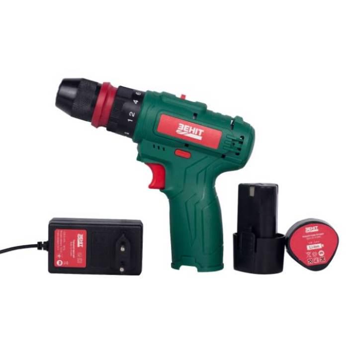 Шуруповерт акумуляторний Зеніт ЗША-12/15 DFR 1500 mAh Green (853786) - фото 4 Шуруповерт акумуляторний Зеніт ЗША-12/15 DFR 1500 mAh Green (853786) - фото 4