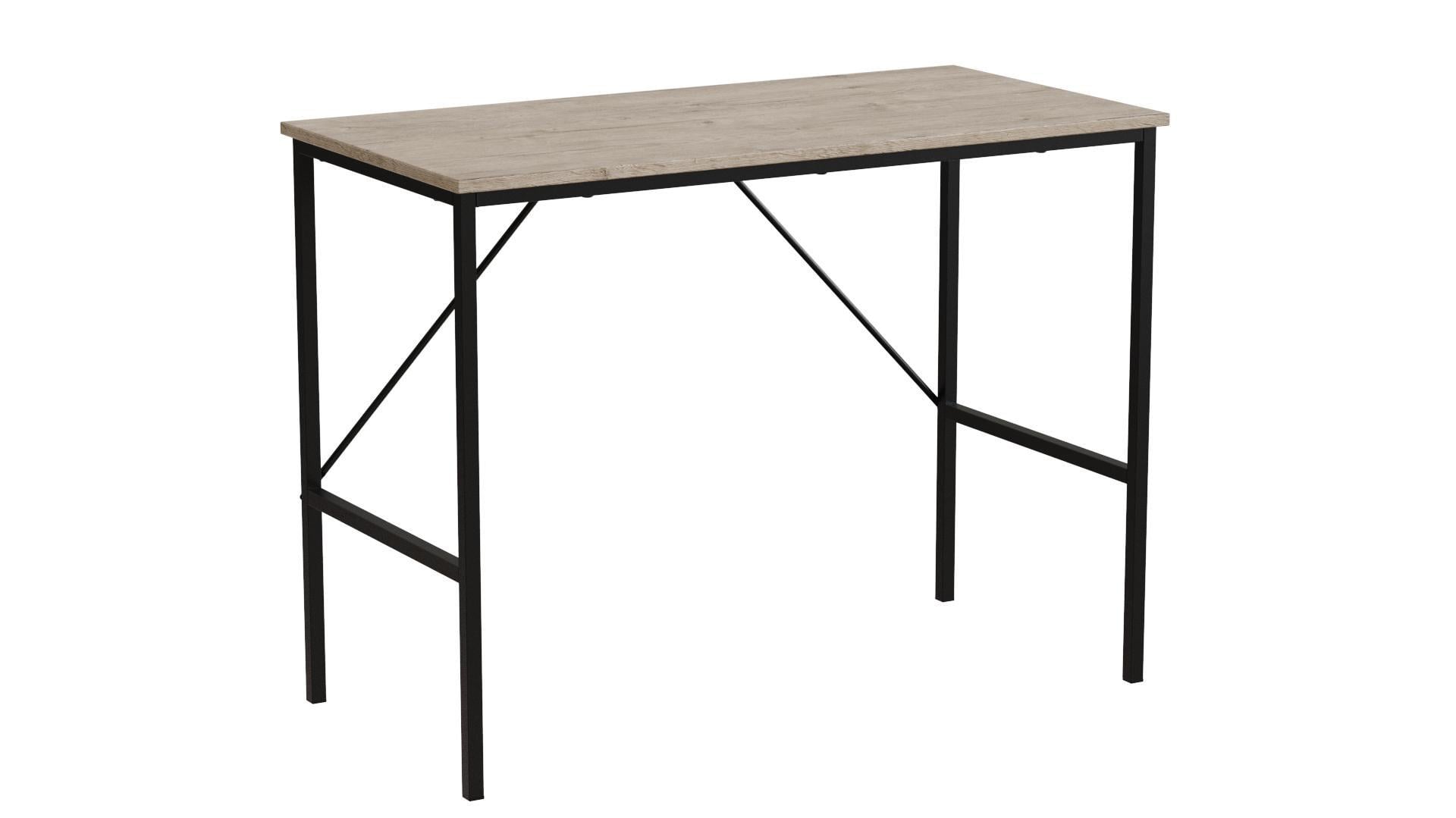 Письменный стол компьютерный Ferrum-decor Line Тайм 16 мм 750x1000x500 мм металл Черный/ДСП Дуб Шервуд (TIME102)