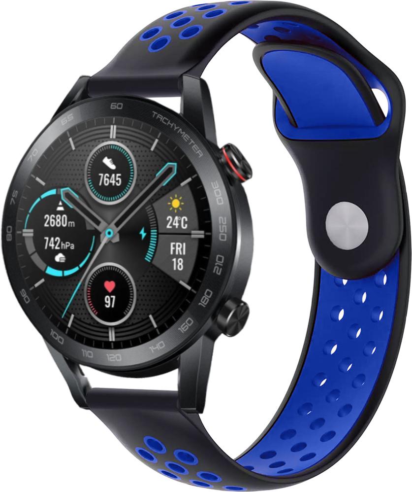 Ремешок Sport для Honor Magic Watch 2 46 мм 22 мм Black/Blue (23052-43)
