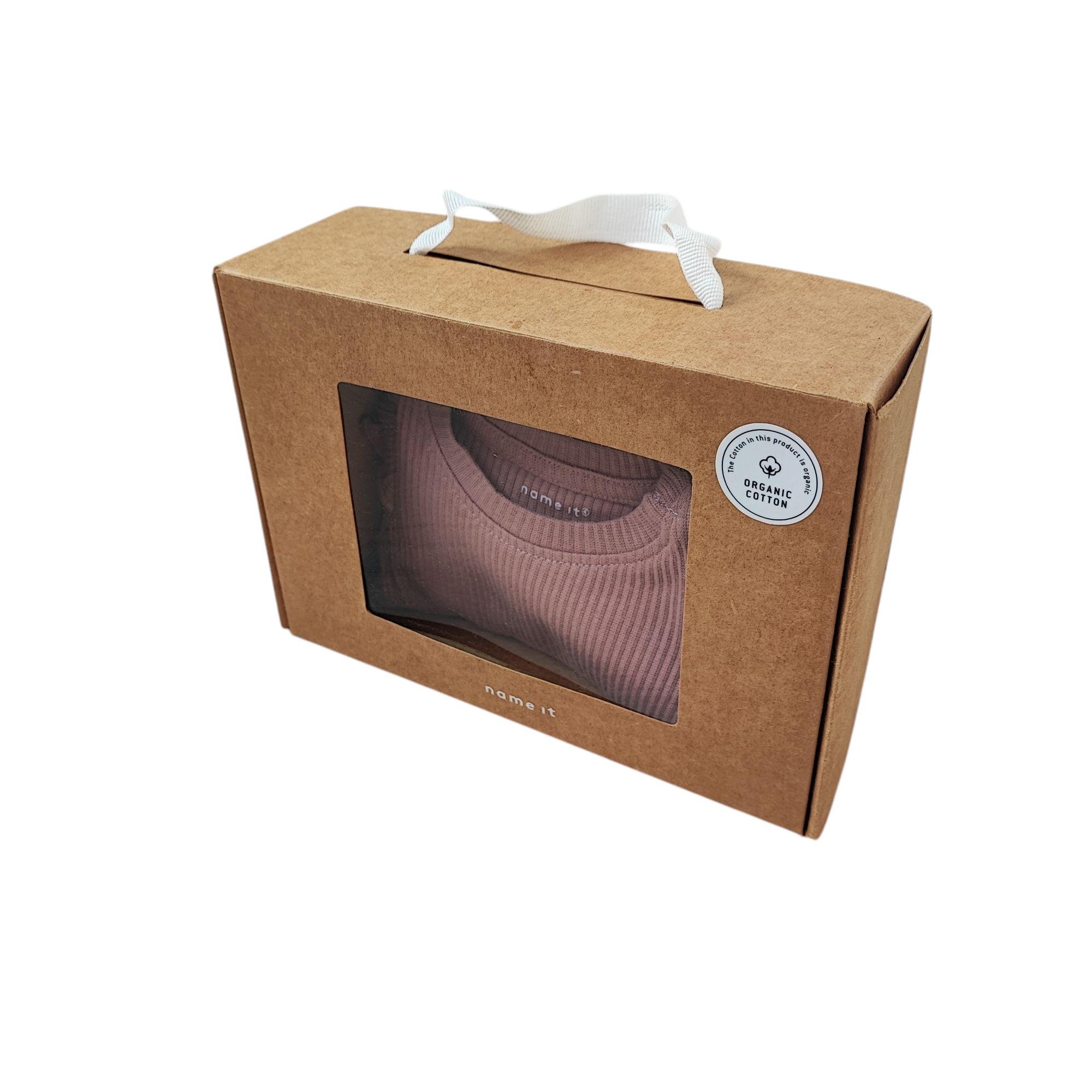 Дитячий комплект для новонароджених Name It боді та штанці для дівчинки 56 см Пудровий (25030901) - фото 7 Дитячий комплект для новонароджених Name It боді та штанці для дівчинки 56 см Пудровий (25030901) - фото 7