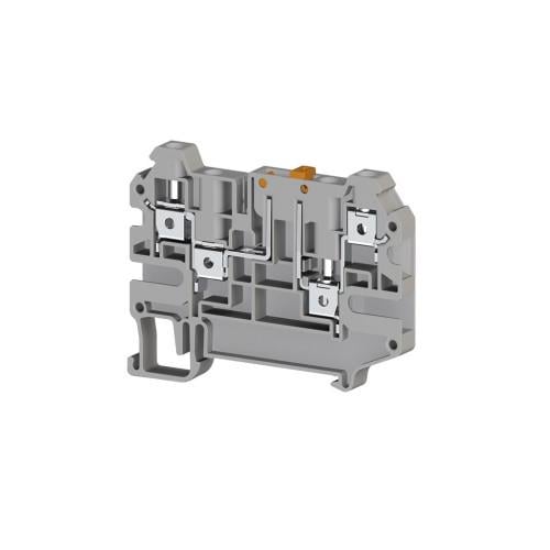 Клема гвинтова Klemsan з роз'єднувачем AVK 4 CCA чотирививідна 4 мм2 Сірий (0.0.0.3.25219)