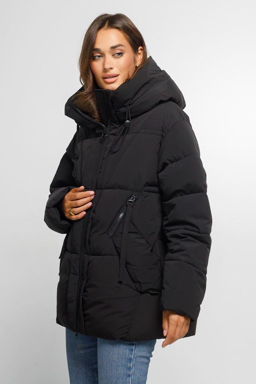 Куртка-пуховик Зефірка коротка S Чорний (5733a/S) - фото 2 Куртка-пуховик Зефірка коротка S Чорний (5733a/S) - фото 2