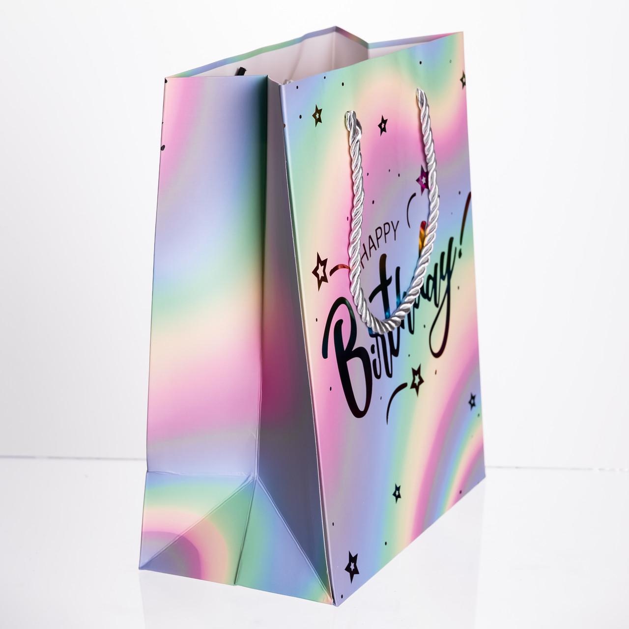 Подарунковий пакет Happy Birthday 18х10х23 см 12 шт. (HP-10359-15) - фото 3 Подарунковий пакет Happy Birthday 18х10х23 см 12 шт. (HP-10359-15) - фото 3