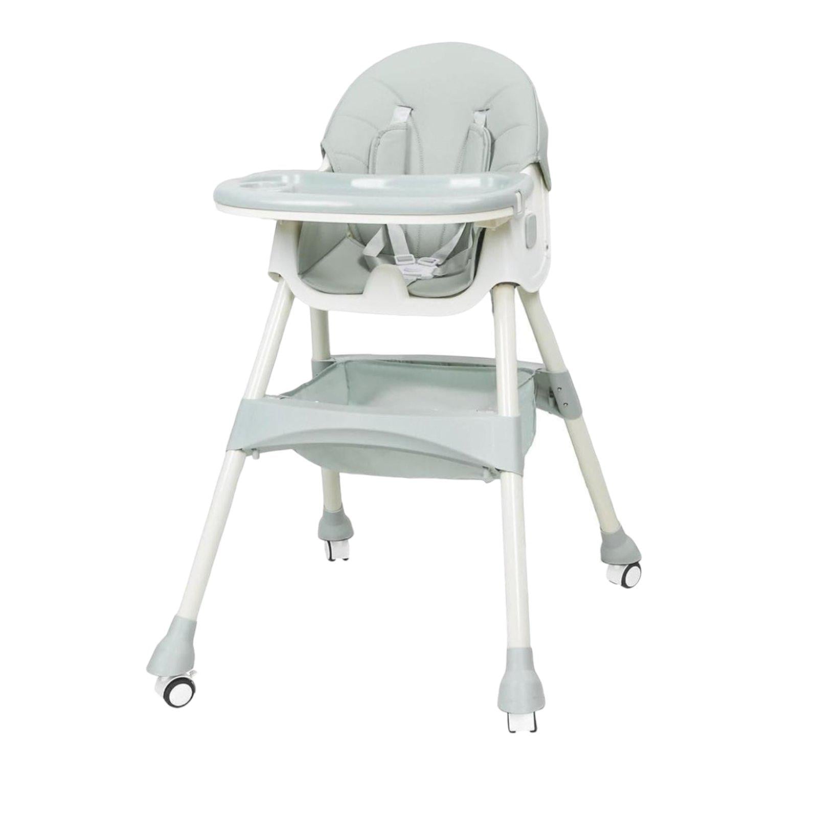 Стульчик детский 4в1 для кормления младенцев и малышей со съемным подносом