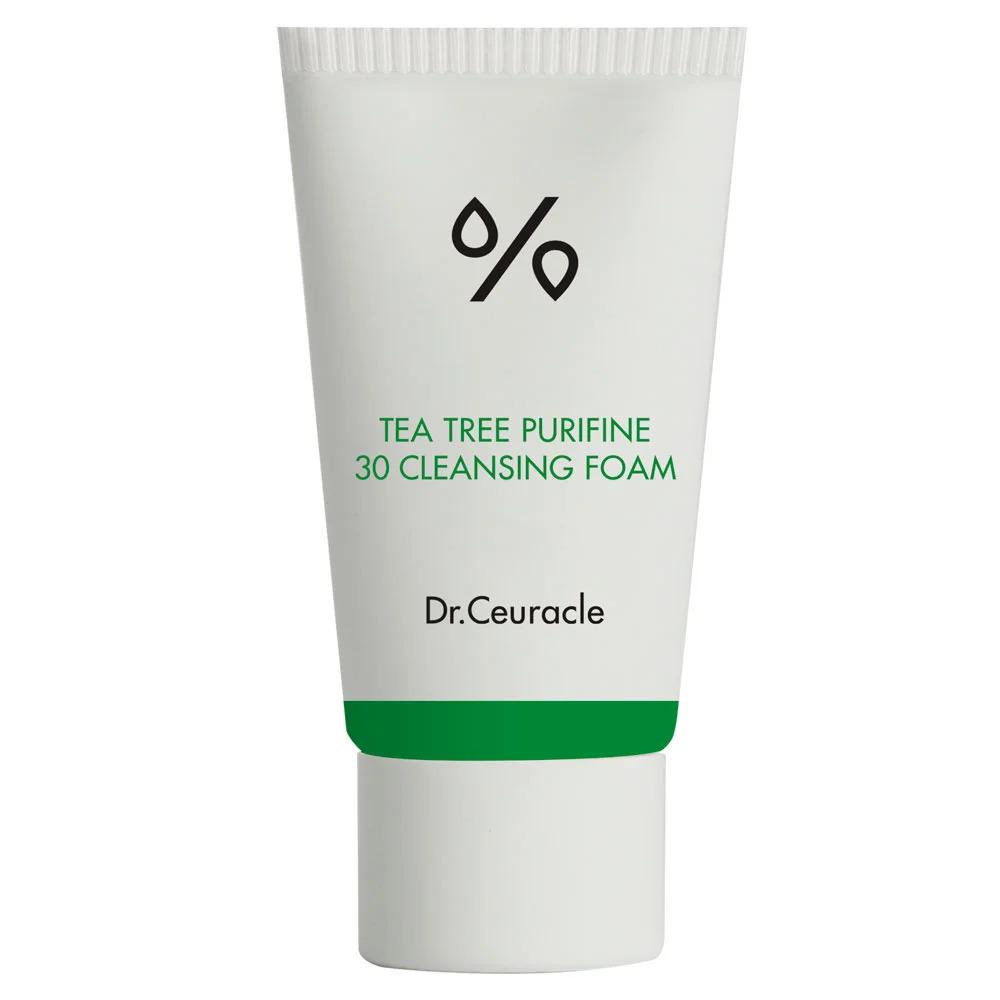Гель-пенка для умывания с экстрактом чайного дерева Dr. Ceuracle Tea Tree Purifine 30 Cleansing Foam 10 мл