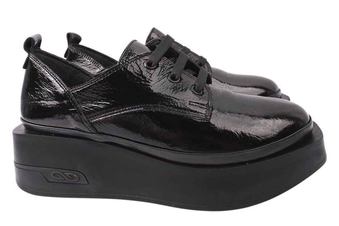 Туфли женские Mario Muzi из лаковой кожи на платформе р. 37 Черный (539-21DTC)