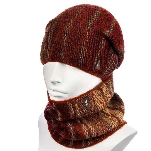 Шапка и снуд Hattson SH76 one size Коричневый (2319326957)