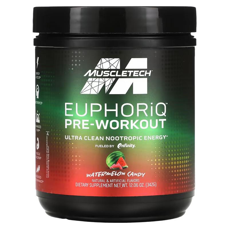 Предтренеровочный комплекс MuscleTech EuphoriQ Pre-Workout Watermelon Candy 342 g
