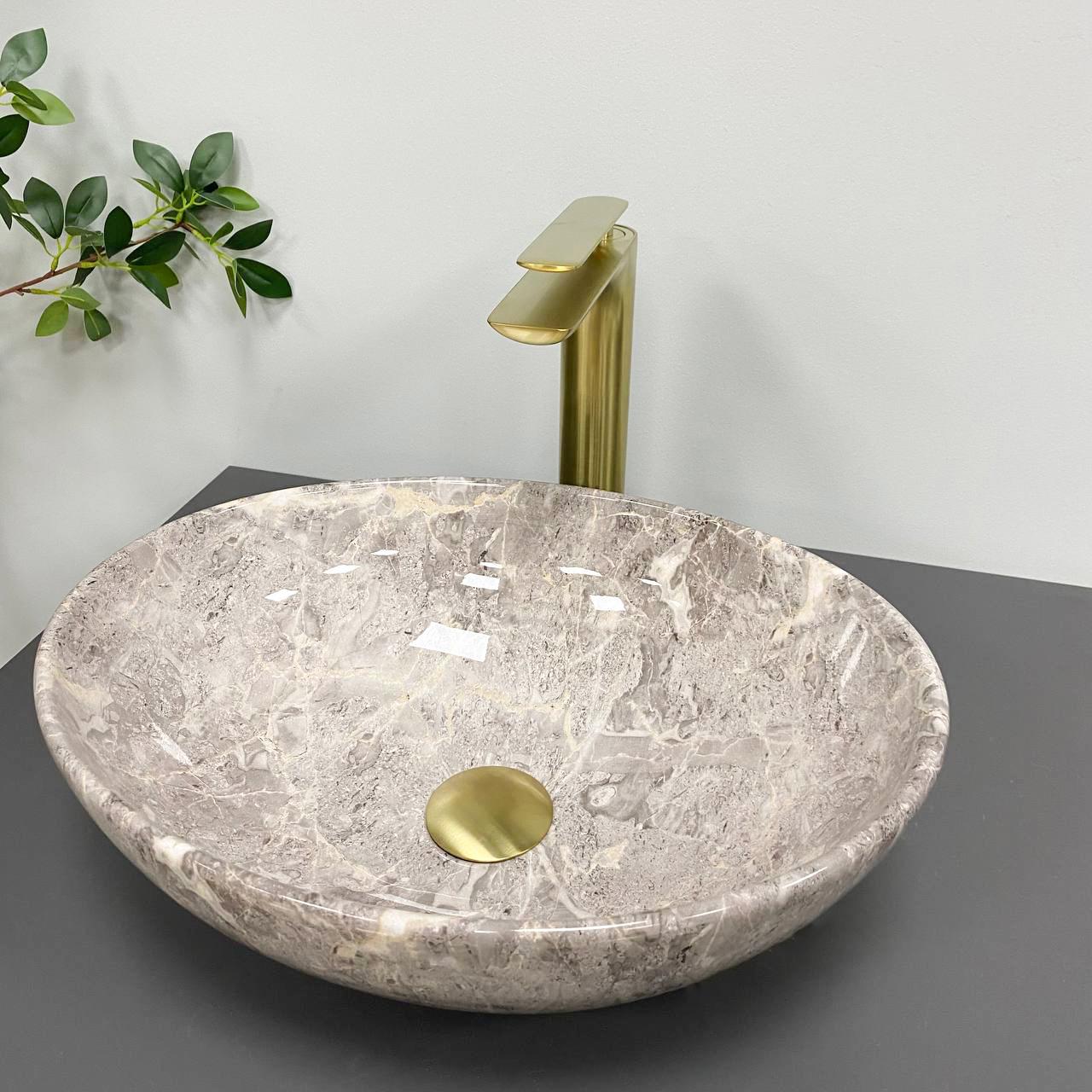 Умивальник VBI Parma накладний Grey stone