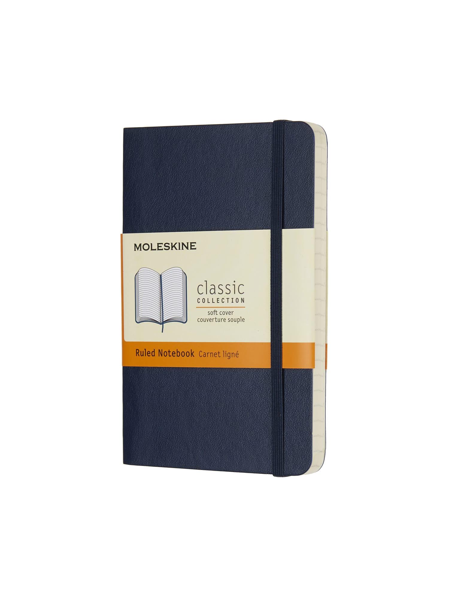 Записная книжка Moleskine Classic карманная линейка мягкая Сапфир (QP611B20)