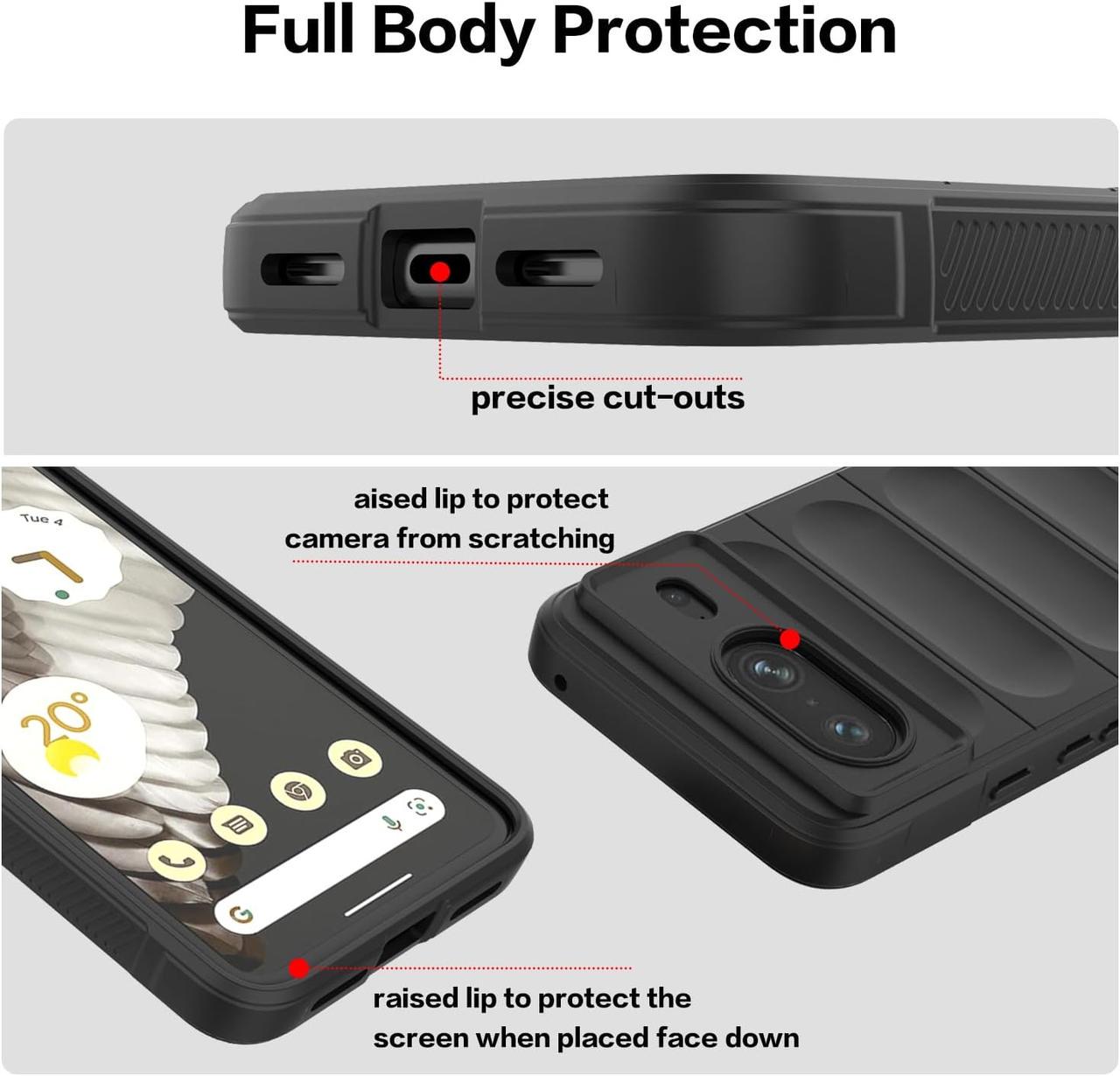 Чехол Ricco Phantom Shield для Google Pixel 8a (черный) - фото 6 Чехол Ricco Phantom Shield для Google Pixel 8a (черный) - фото 6